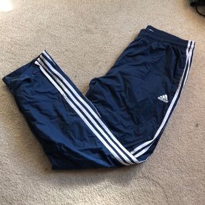 Blue adidas track pants